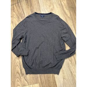 Croft & Barrow XL Mens V-neck‎ Sweater Gray